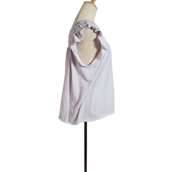 Free People Lilac Purple Flounce Top - Picture 2 of 6